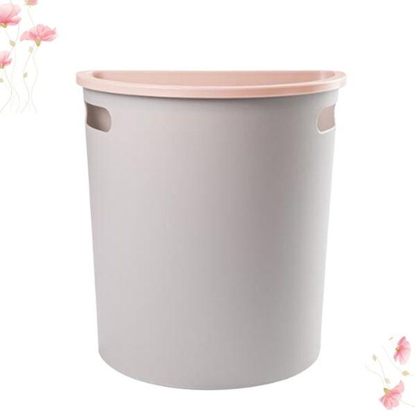 

waste bins kitchen cabinet door hanging trash garbage bin can rubbish container storage box (grey)