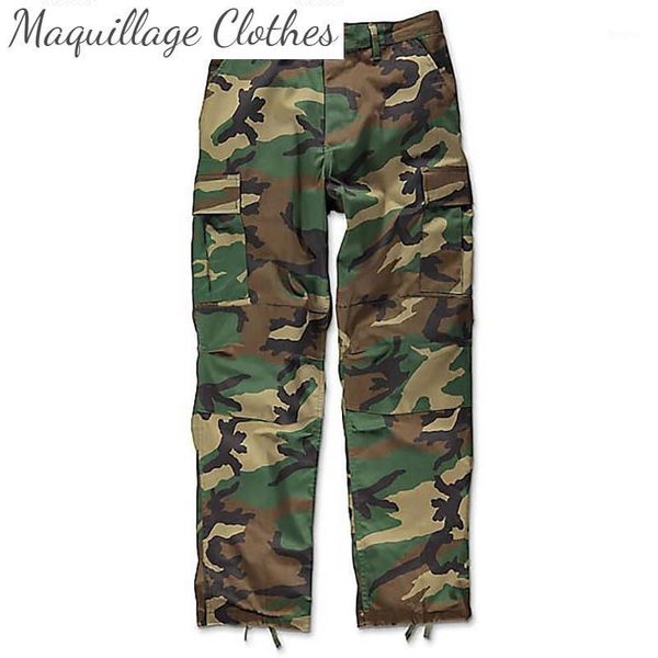 Pantaloni mimetici cargo da uomo Pantaloni tattici hip-hop streetwear per uomo taglia XS-L