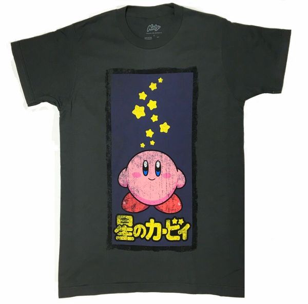 

nintendo kirby stars t-shirt nwt licensed & official, White;black