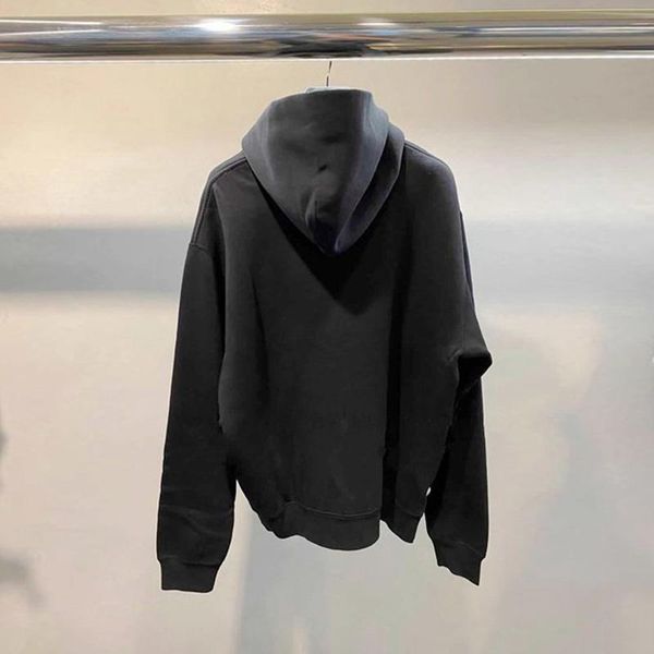 

women's hoodies & sweatshirts women hoodie 2021 autumn and winter letter printing loose casual sports hooded long-sleeved flocked sweat, Black