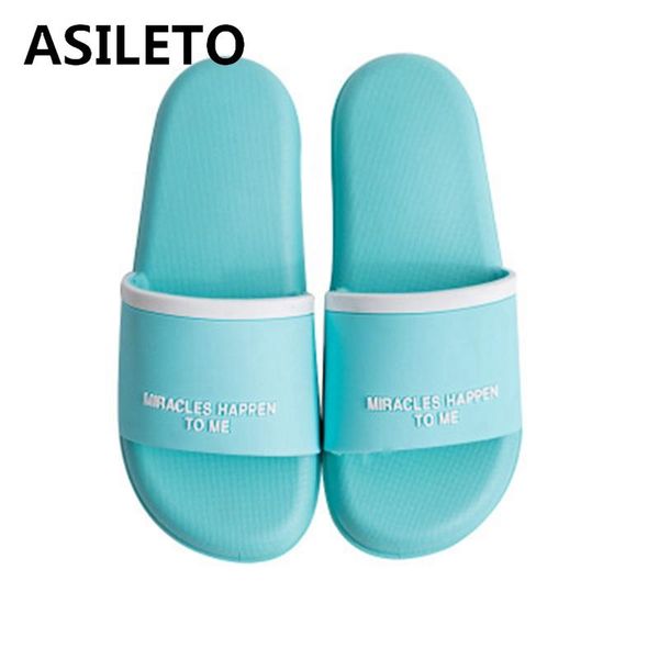 

ladies 2021 slippers couple open toe flat candy colors soft non-slip big size 45 casual bathroom f1117, Black