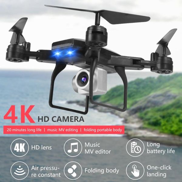 

drone fpv 4k hd ptz camera optical flow positioning follow mode real time image transmission remote control quadcopter drones