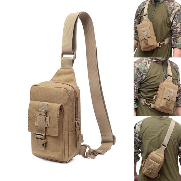 

outdoor bags 1000d nylon tactical molle shoulder bag pouch messenger travel chest pack hunting camping