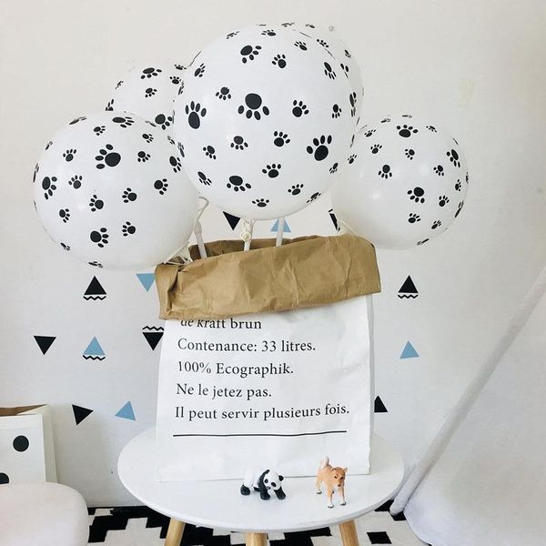 

party decoration 10pcs 12 inch dog feet latex balloon birthday balloons decoracion de fiestas y eventos globos baby shower