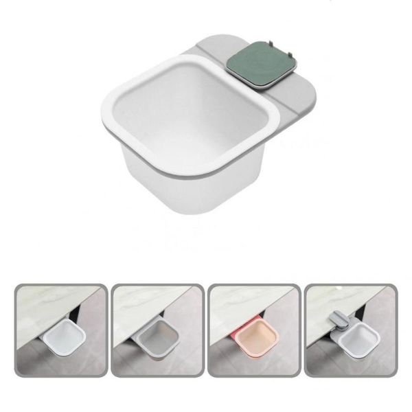 

waste bins great desk dustbin convenient space saving plastic under table trash tray bin
