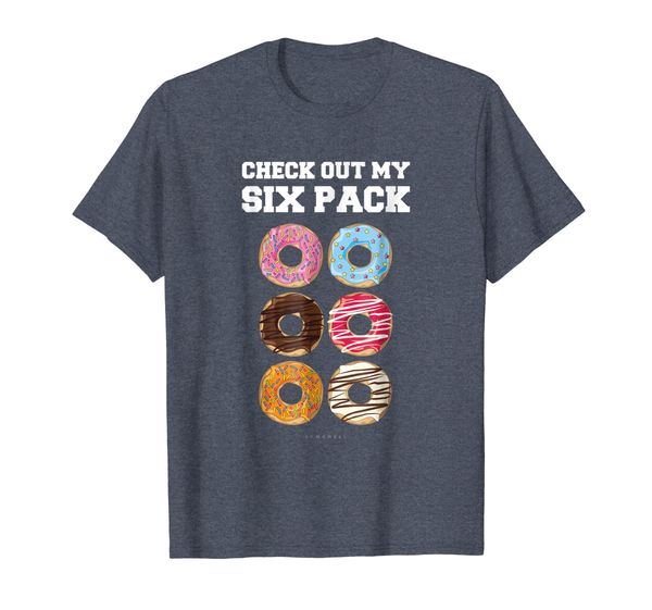 

check out my six pack abs shirt. funny donut gym t shirts, White;black