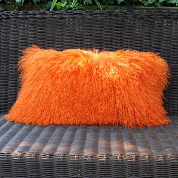 

cx-d-01f fashion real mongolian lamb fur cushion cover cushion/decorative pillow