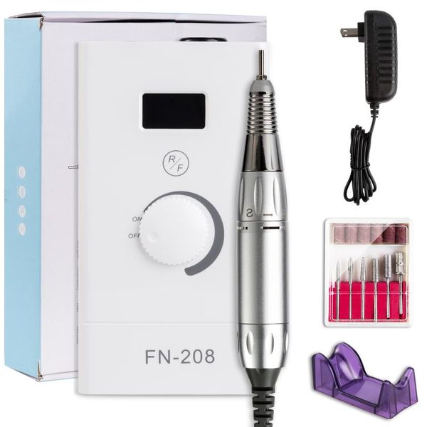 

nail drill & accessories professional rechargeable 35000rpm portable cordless e file electric machine set manicure equipment tool