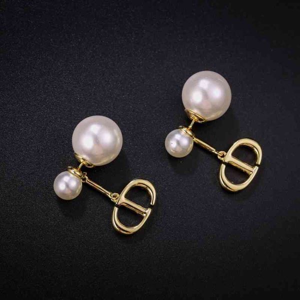 

75% off outlet online family's new letter pearl earrings s0oy, Silver