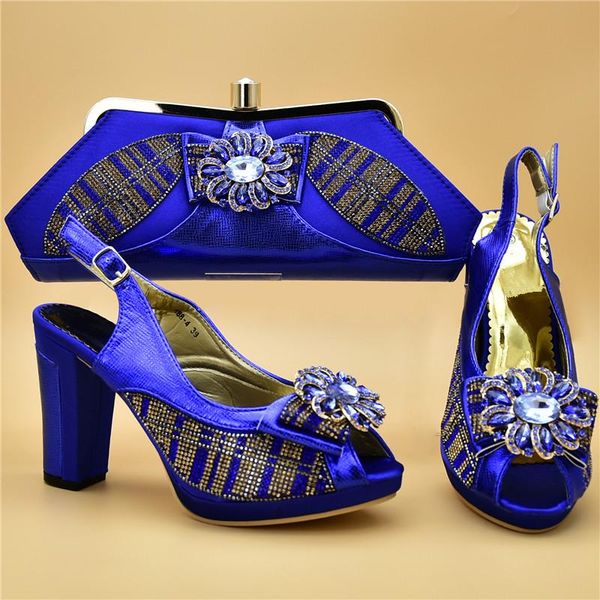 

dress shoes arrival matching and bag set in heels nigerian women wedding decorated with appliques party pumps, Black