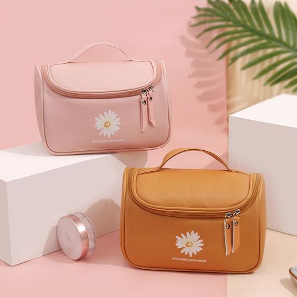 

storage bags ladies cosmetic bag portable travel large capacity pu waterproof wash