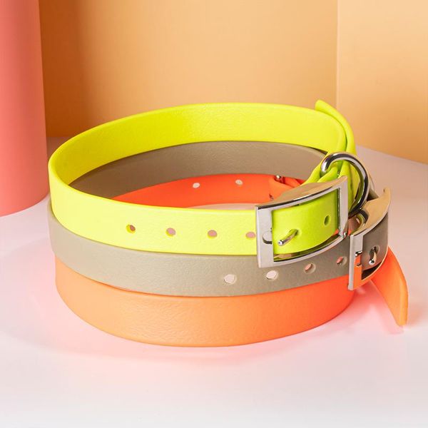 

dog collars & leashes waterproof pvc leash collar durable rope reflective great for small medium large outdoor easy care