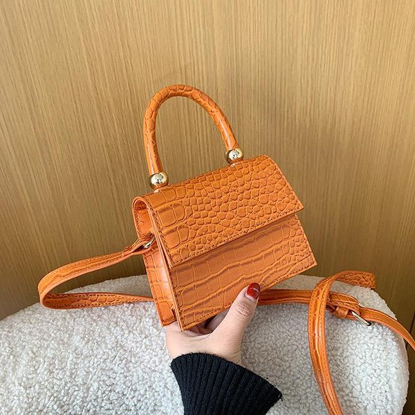 

evening bags 2021 women's small bag pu leather shoulder strap crocodile handbag exquisite workmanship brand designer