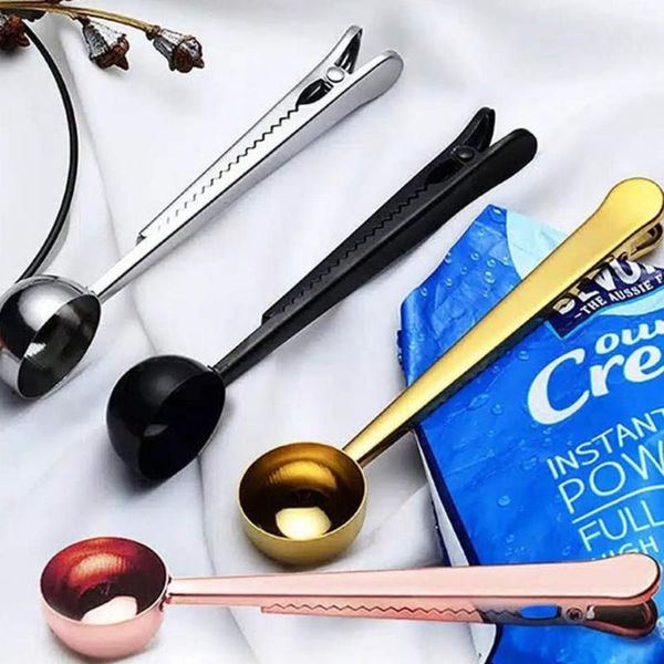

spoons small spoon coffee measuring spoont anti-rust stainless steel semicircle shaped tablespoon scoop tea with clip