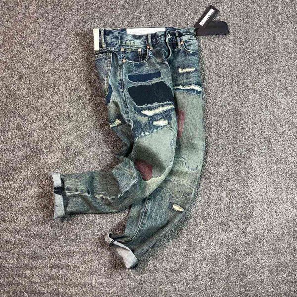 

american men's wash patch used small straight leg jeans, Blue