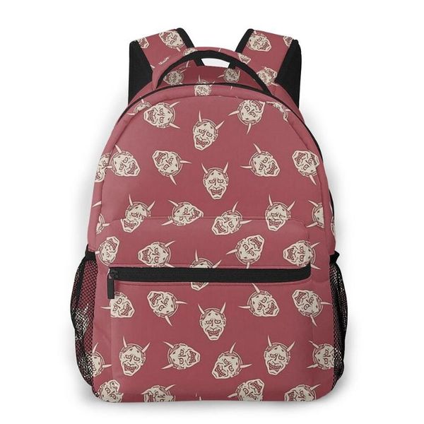 

backpack 2021 back to school oni devil kawaii cool boy girl travel