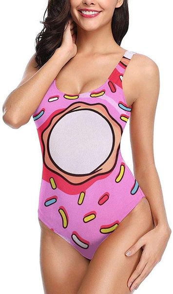 

one-piece suits women's swimsuits donut backless bikini ladies summer pool swimwear bathing suit