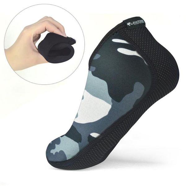 

sports socks diving 2mm sbr neoprene wetsuit surfing swimming snorkeling shoes boots fins canoeing spearfishing kayak, Black