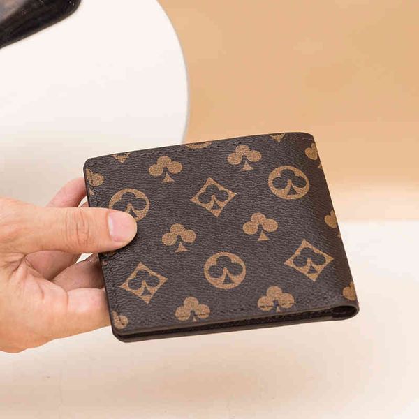 

handbag men's short folding wallet fashion simple printing zero bank card bag women's horizontal mini, Black;red