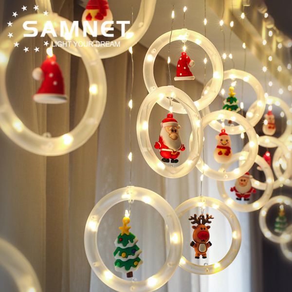 

ED Hoiday ight Christmas Decoration amp Room Decor Garand New Year Decor String ights Santa Decoration Accessories