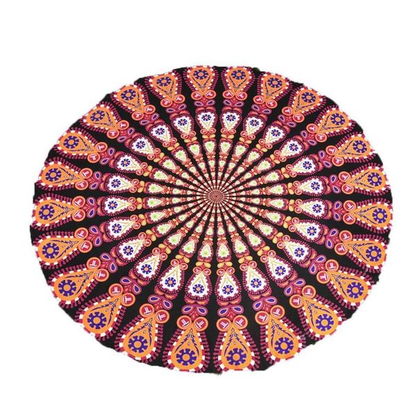 

outdoor pads round tapestry beach throw yoga mat boho roundie wall hanging