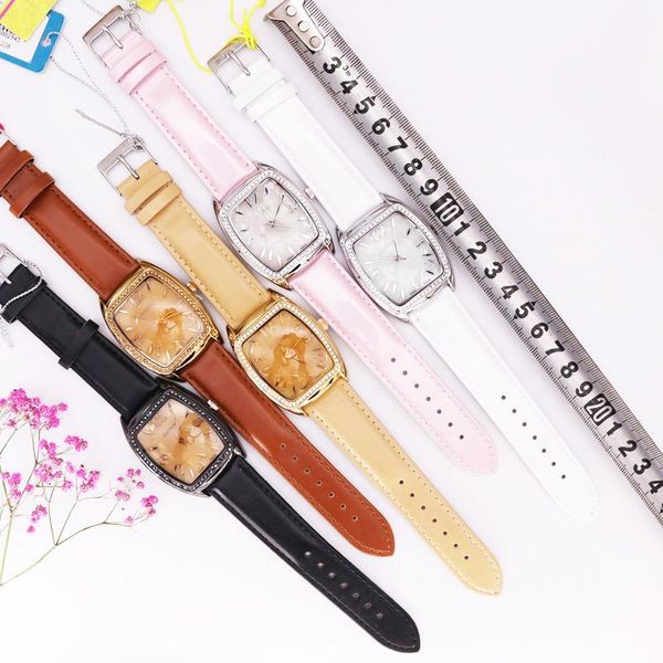

wristwatches final sale discount julius women's watch japan quartz real leather girl's hours fashion clock, Slivery;brown