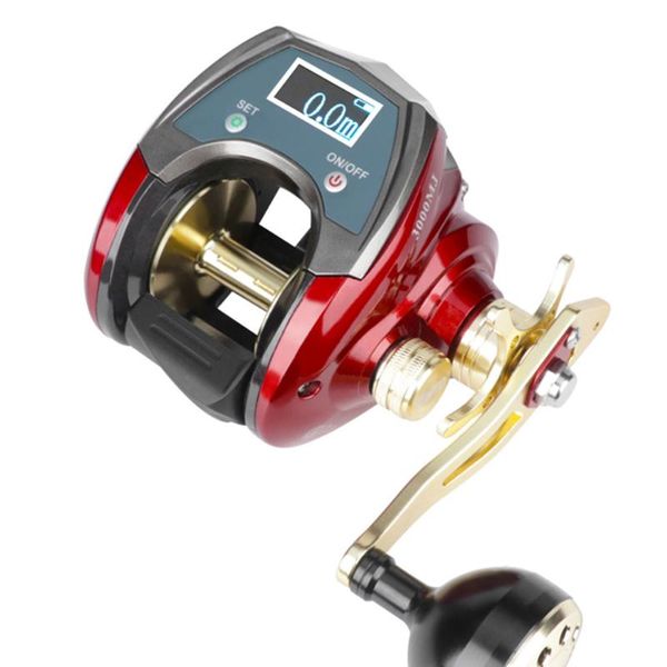 

baitcasting reels brand electronic fishing reel line account digital wheel 6+1bb metal frame 6.4:1 power boat count