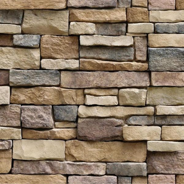 

wall stickers 3d paper home decor bedroom wallpapers brick stone rustic effect self-adhesive embossed panels poster sticker#4#