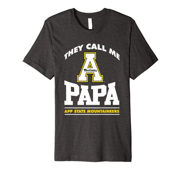 

appalachian state mountaineers they call me papa t-shirt, White;black