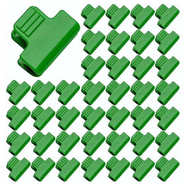 

other garden supplies 40pcs pipe clamps for outer diameter 11mm plant stakes greenhouse film row cover netting tunnel hoop clips#35