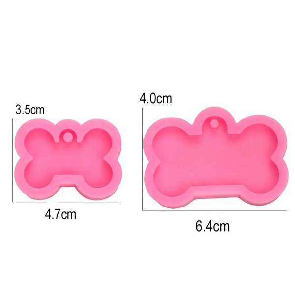 

dog tag,id card 60pcs/lot wholesale diy tags mold pendant epoxy resin for keychain jewelry silicone charm