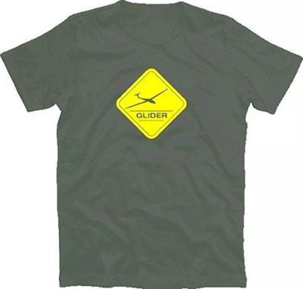 

glider crossing ii sky gliding airplane glider t-shirt s-xxxl, White;black
