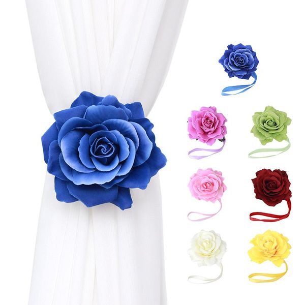 

other home decor flower curtains tieback holder 1pc magnet+ribbon window decorating buckle curtain strap accessories
