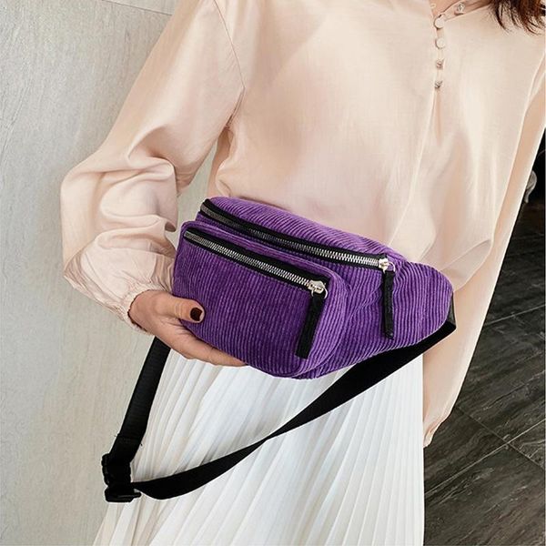 

women waist bag luxury shoulder pack 2021 crossbody solid color phone pouch female hip packs casual chest bags