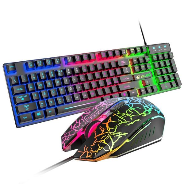 

keyboards ziyoulang t13 german backlight usb wired keyboard 2400dpi mice mouse pad combos kit gaming for computer gamer