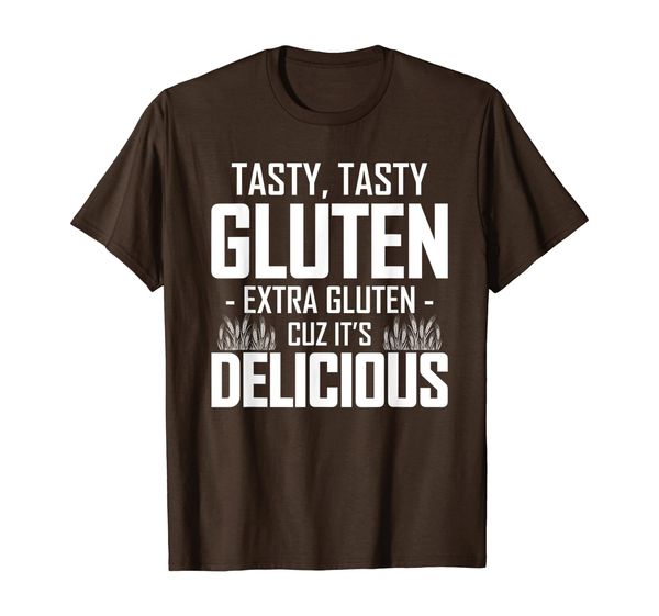 

I Love Eating Gluten Funny Eat Carbs Bread Shirt, White;black