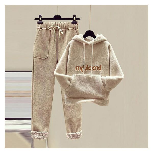 

women's hoodies & sweatshirts sudadera con capucha para mujer, suÃ©ter grueso de cachemira, 83sudaderas un solo color, informales lana, Black