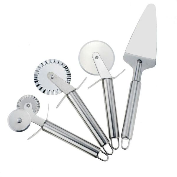 

plastic dough cutte embossing rolling pin stainless steel pizza cutter pastry pie crust baking cake decorating tools &
