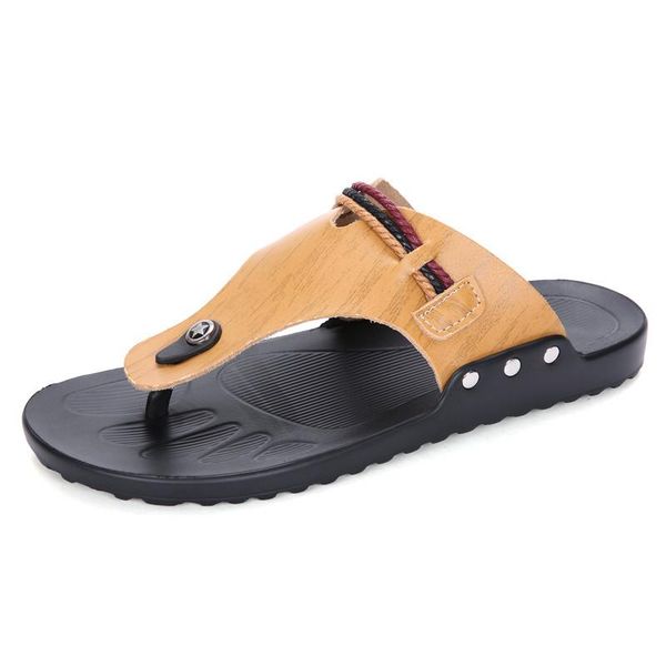

slippers fashion summer men nice flip flops, Black