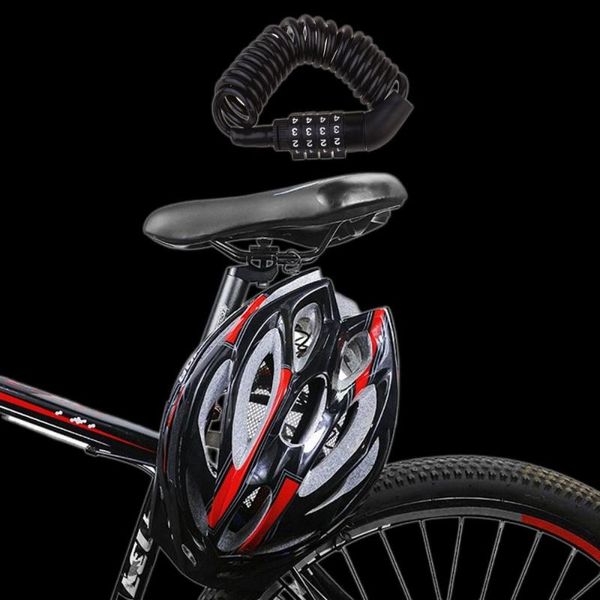 

bike locks lock luggage helmet 4 digit password anti-theft