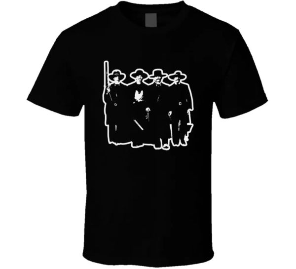 

tombstone fear the stache cowboy western movie fan t shirt, White;black