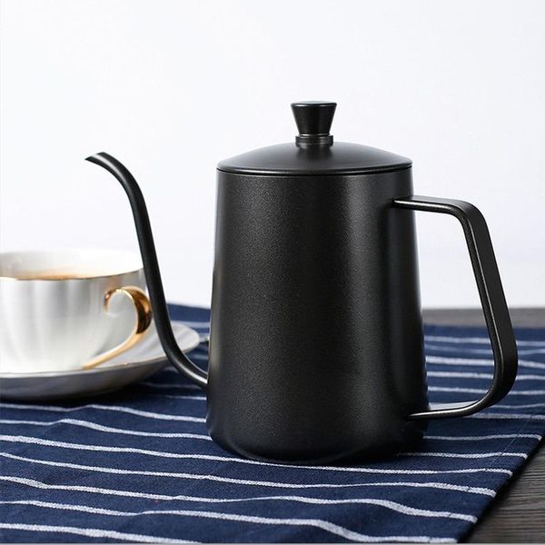 

coffee pots 350ml 600ml drip kettle tea pot non-stick food grade stainless steel gooseneck swan neck thin mouth wy60301
