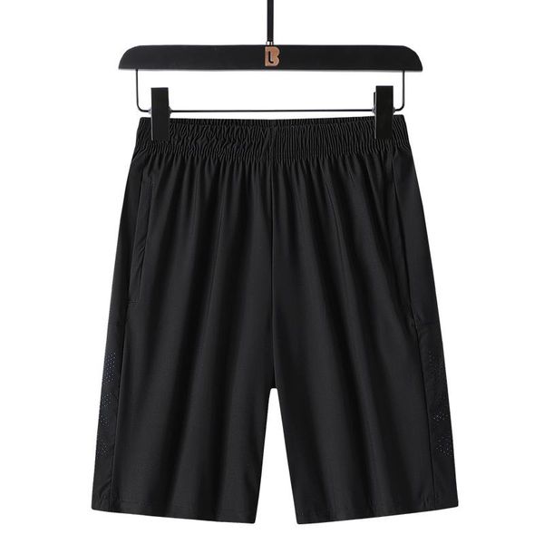 

men's shorts summer casual men nylon sports man solid color jogger fitness knee length pants for, White;black