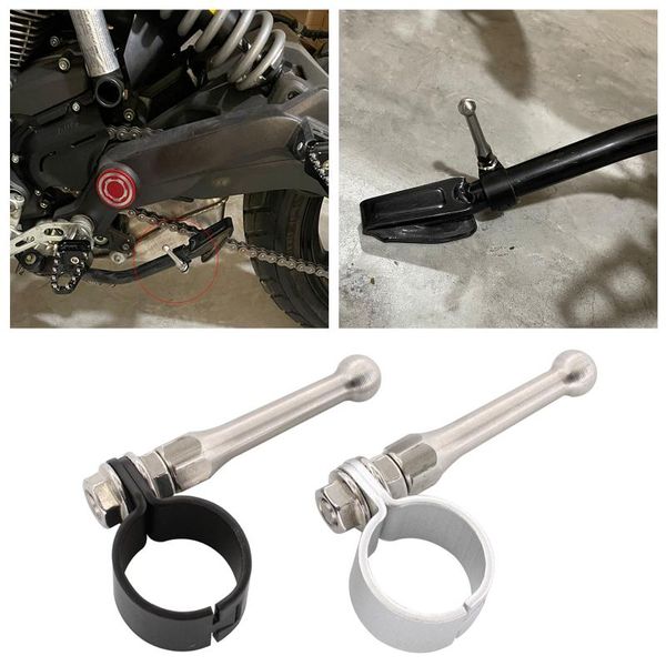 

pedals adjustable motorcycle foot side stand assistant tool for 20-23mm silver