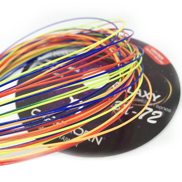 

specal offer powerti 5pcs/lot 0.70mm badminton racket string rainbow bg65 gym training nylon sport 24lbs-30lbs sets