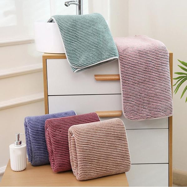 

towel soft coral velvet fiber bath quick-drying absorbent solid color household bathroom
