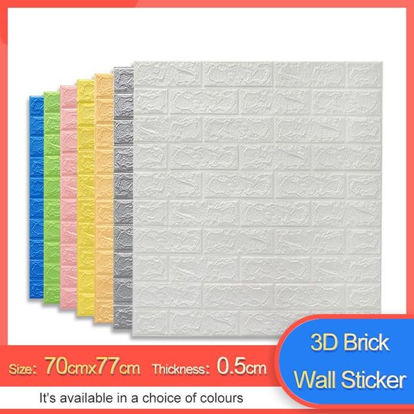 

wall stickers 3d sticker modern home brick for tv background living room bedroom decor diy self-adhesive waterproof pe foam panel
