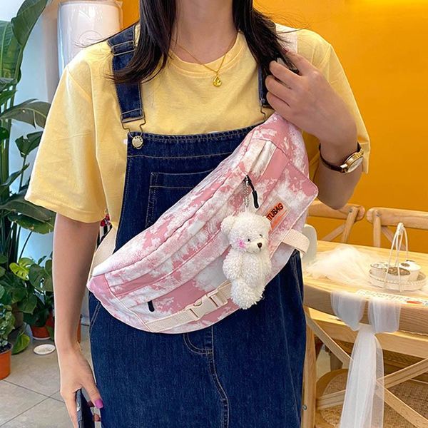 

waist bags street trend bag women nylon chest pack fashion brand design fanny shoulder outdoor sport belt