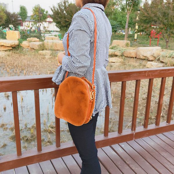 

spring summer plush women korean dinner one shoulder messenger bag versatile fashion cute backpack