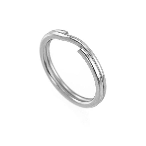 

keychains 2mm flat wire diameter key ring outer dia 25/28/30/32/35mm basic chain rings stainless steel wholesale 50pcs, Silver